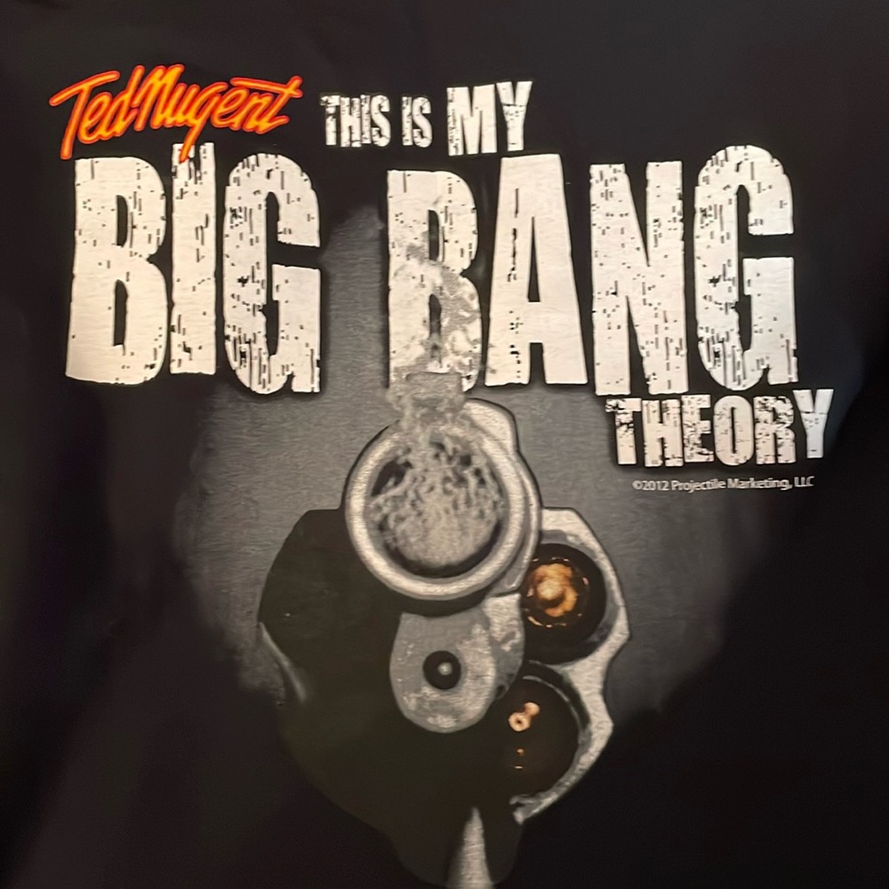 Ted Nugent black tee Size XL